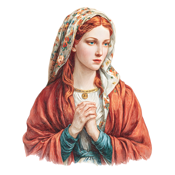 Święta Maria Magdalena plakat obrazki 8 grafik cyfrowa ilustracja religijna