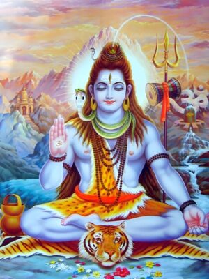 shiva bóg indyjski plakat