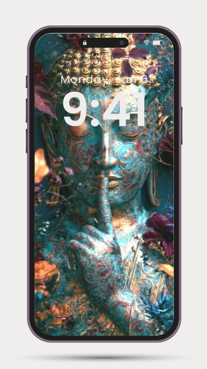 Tapeta na telefon Budda, medytacja joga