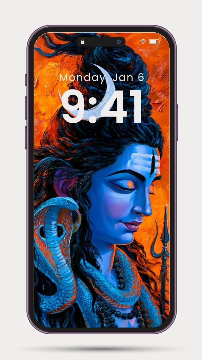 Tapeta na telefon medytacja hinduski bóg Sziwa