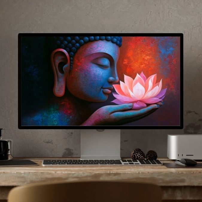 Budda tapeta na komputer