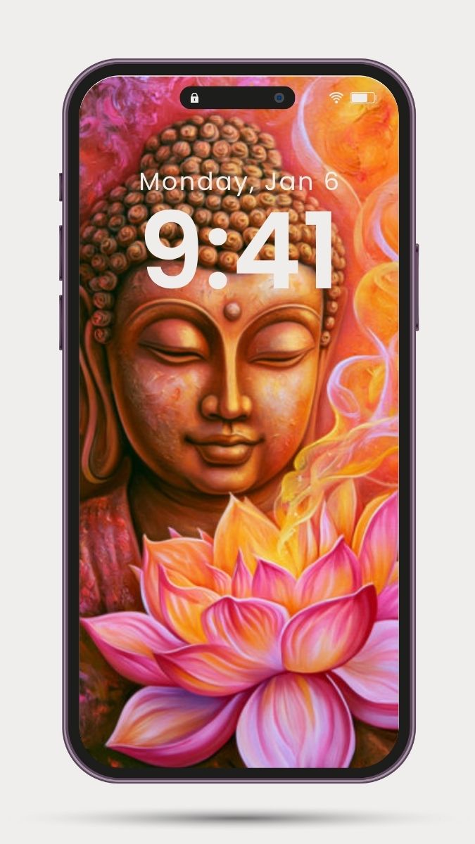 Tapeta na telefon Budda, medytacja joga