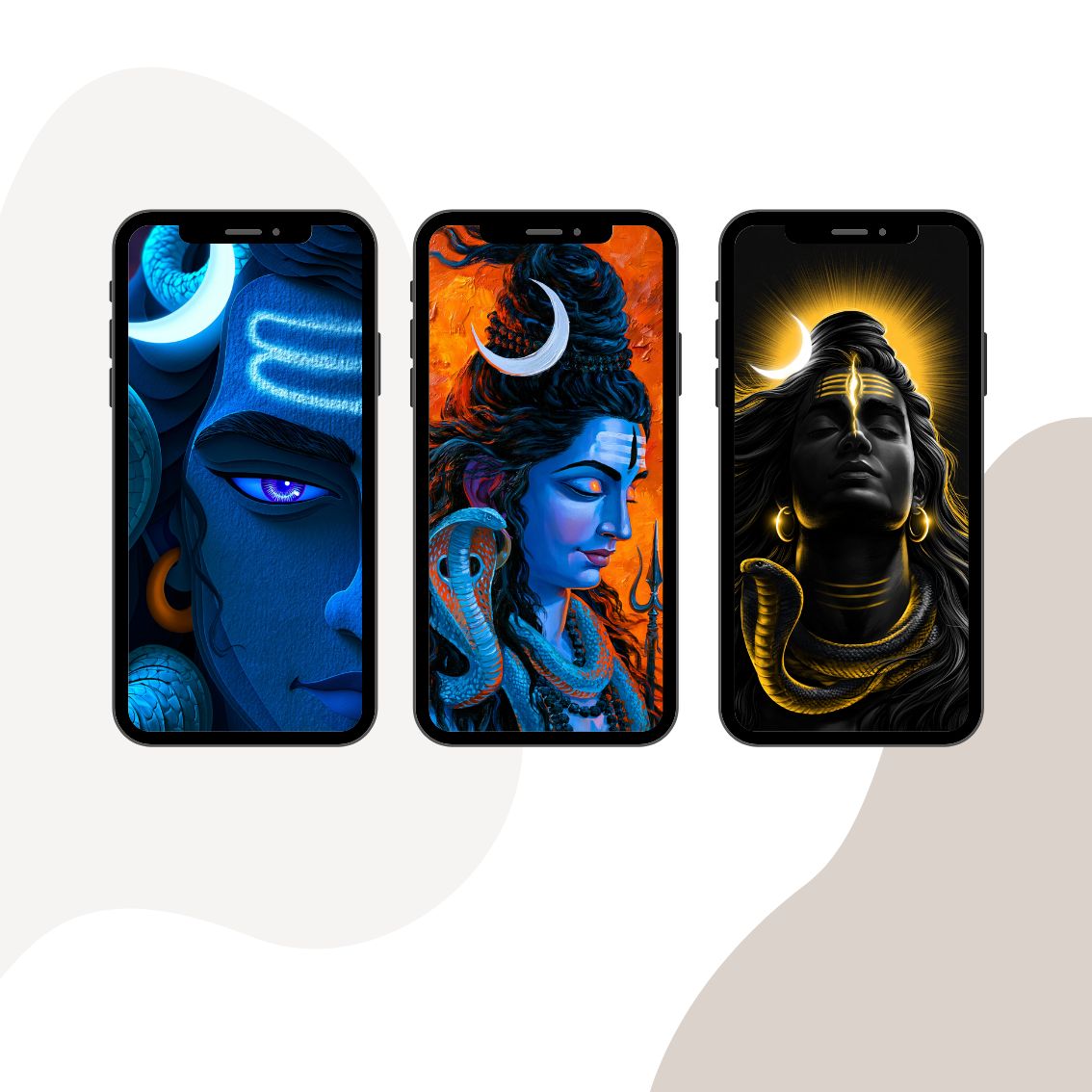 Tapeta na telefon medytacja hinduski bóg Sziwa