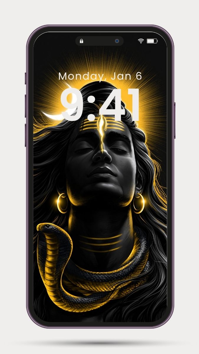 Tapeta na telefon medytacja hinduski bóg Sziwa