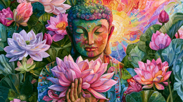 Budda tapeta na komputer