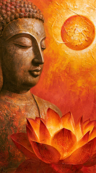 Tapeta na telefon Budda, medytacja joga