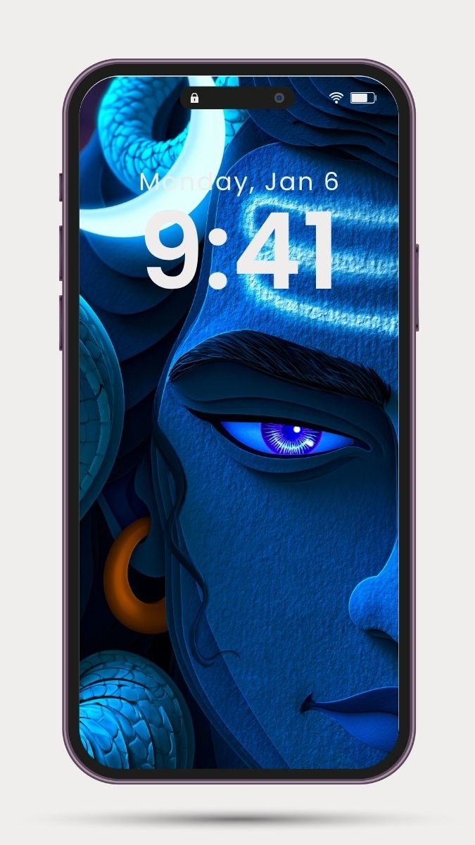 Tapeta na telefon medytacja hinduski bóg Sziwa